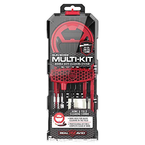 Real Avid Rifle Cleaning Kit & Range Gun Tool Kit for .30 Caliber Rifles | Complete Gun Cleaning Kit with .30cal Bore Snake, Bore Brush Set, Cleaning Rod & Gun Cleaning Rifle Accessories