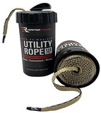 Rapid-Rope Multipurpose Non-Tangle Rope, Camping, Hiking, Hunting & Fishing, Paracord, Multitool Tactical Gear, Must Have for Survival Kit, Climbing Essentials, Tow or Tie Down Rope, Orange