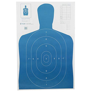 ACTION TARGETS B-27E Blue ECON BLU SIL TRGT 100 Pack