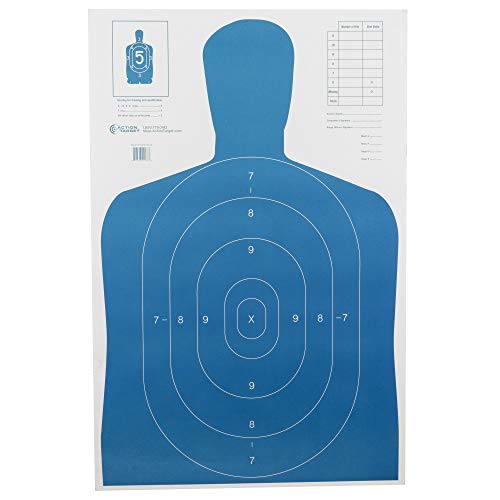 ACTION TARGETS B-27E Blue ECON BLU SIL TRGT 100 Pack