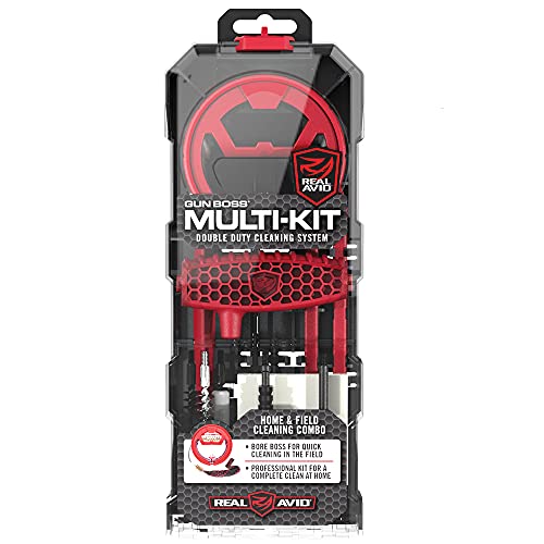 Real Avid Rifle Cleaning Kit & Range Gun Tool Kit for .22-.224 Caliber rifles | Complete Gun Cleaning Kit With Bore Snake, Bore Brush Set, Cleaning Rod & Gun Cleaning Rifle Accessories