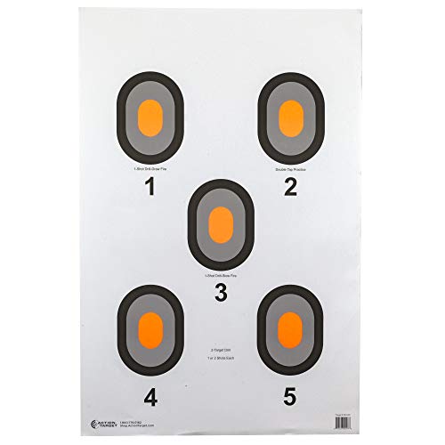 ACTION TARGETS 530-OC 5 Bulls ORG CNTR 100 Pack